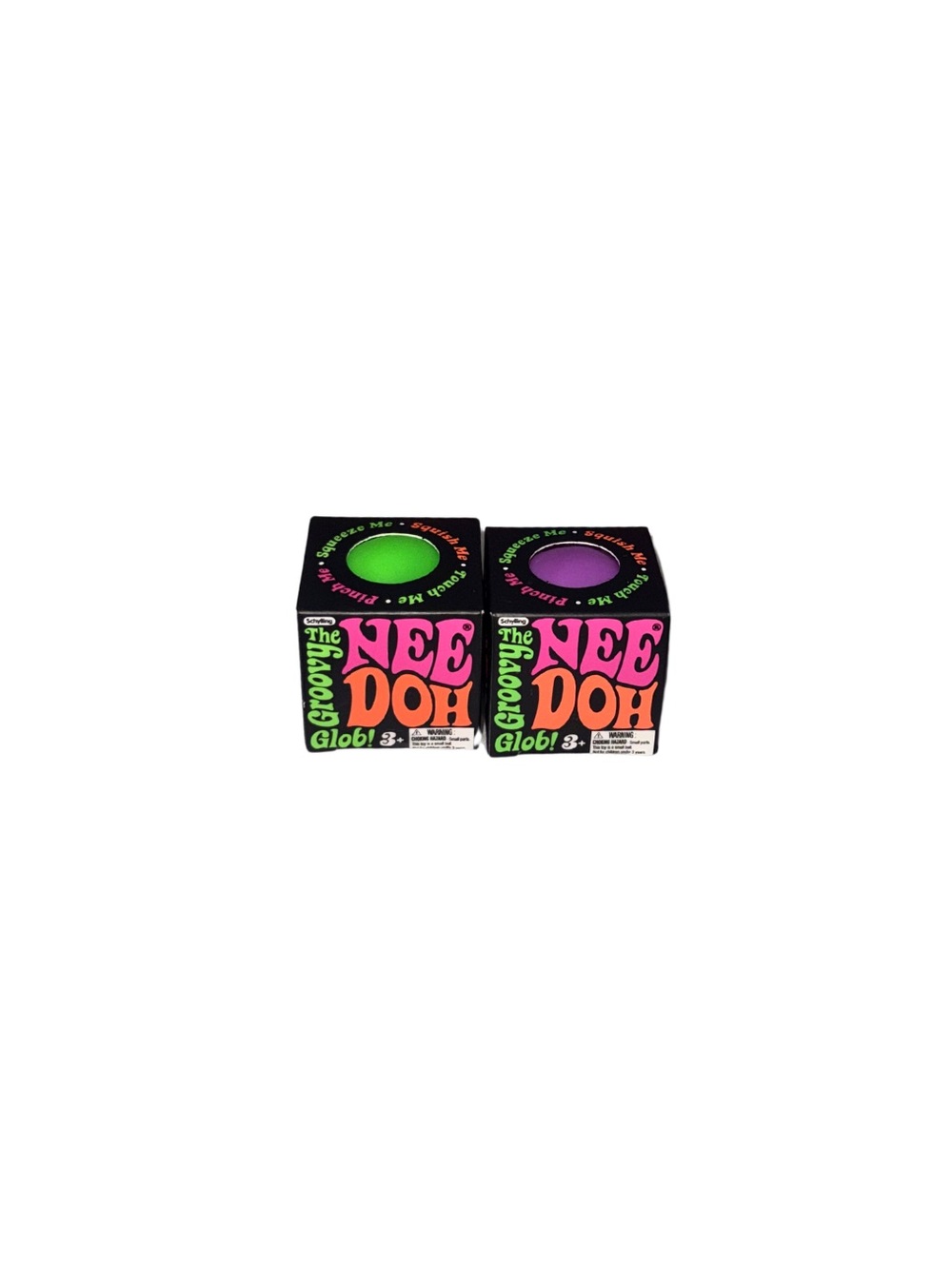 Authentic NeeDoh Groovy Glob Mini - Green & Purple (SOLD SEPARATELY)